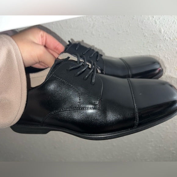 New Florsheim Big kid size 7‎ midtown plain Oxford black dress shoes - Picture 6 of 9